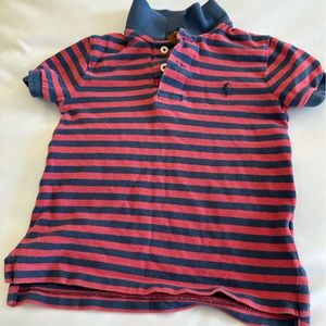 Polo Ralph Lauren Shirt - Navy and Red Stripe